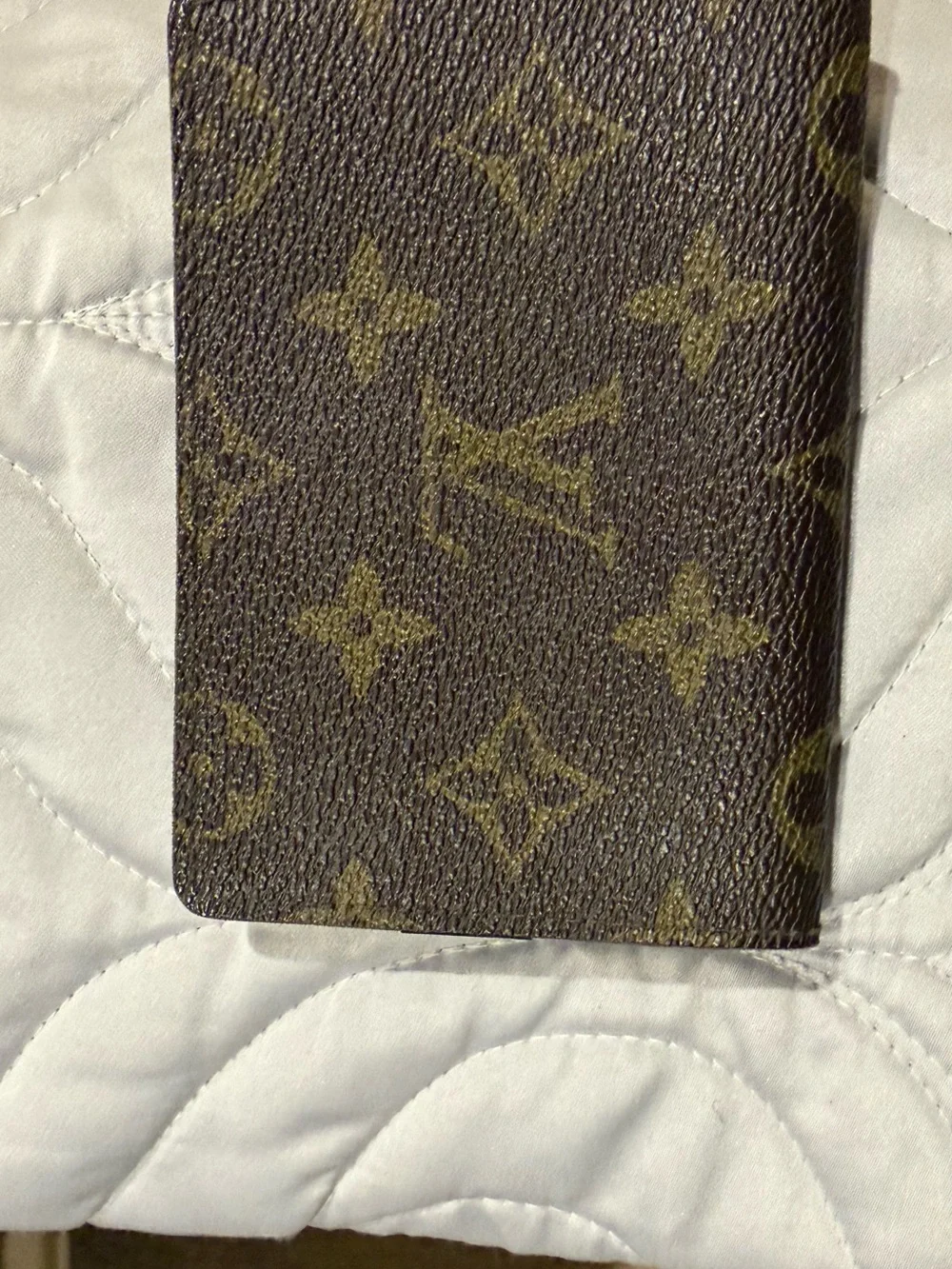 Louis Vuitton Brown Leather Card Case Wallet